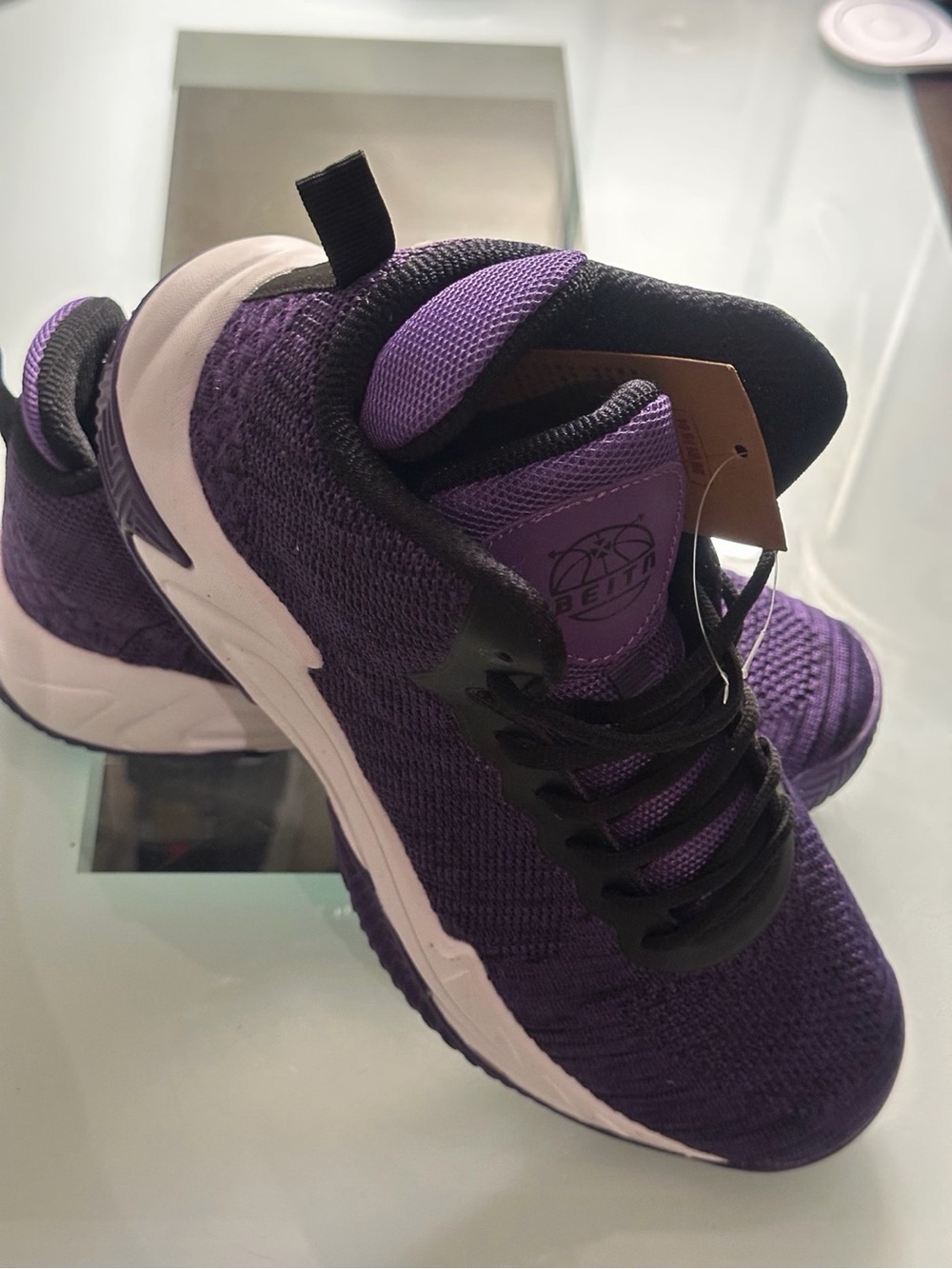 Brand New!! Beita Men's Purple Knit Athletic Sneakers - Lightweight Support